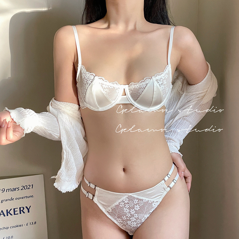 Pháp Siêu Mỏng Nửa Cốc Quần Lót Gợi Cảm Nữ Tập Hợp Pure Desire Áo Ngực