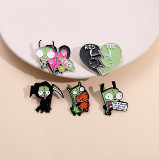 Bộ 50 Phong Cách Anime Ngoại Vi Simpsons Men Trâm Dễ Thương Yoda Hoạt Hình Harry Potter Ba Lô Huy Hiệu Người Ngoài Hành Tinh Invader ZIM Huy Hiệu Kim Loại