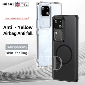 Ốp YJD Cho Vivo V30 Pro HD Trong Suốt Không Màu Vàng Vỏ Mềm Chống Sốc Vỏ Điện Thoại