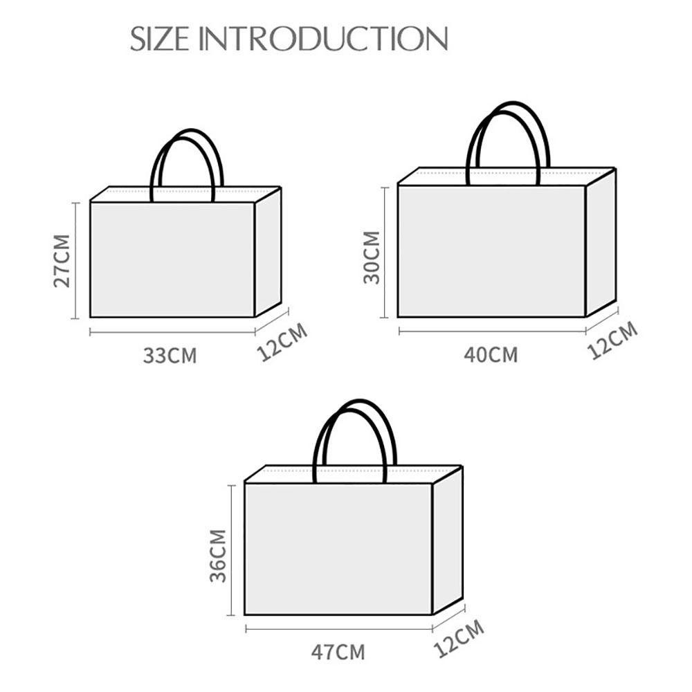 HOBBYIN 1 Tote Không Dệt Dung Tích Lớn, Túi Quà Tặng, Túi Mua Sắm, Đeo Vai Cửa Hàng Quần Áo Tái Sử Dụng, Hiệu Ứng Laser Bền Đẹp
