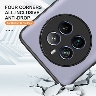 Ốp điện thoại Realme12 + Skin Feel Matte cho Realme 12 Pro Plus 12Pro + 12X 12 + Realme12pro 5G 2024 Vỏ điện thoại TPU bằng da mỏng Vỏ bảo vệ mềm Vỏ chống sốc