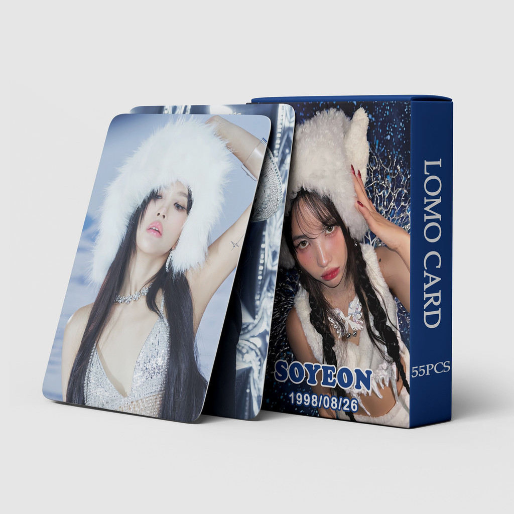 Linxx 55 Chiếc (G) I-DLE SOYEON Album Lomo Card Kpop Photocards Bưu Thiếp Series
