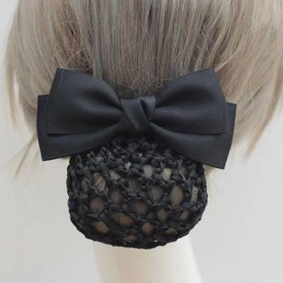 YONDR Nơ Lò Xo Kẹp, Ruy Băng Phong Cách Hàn Quốc Bun Snood, Kẹp Tóc Vintage Đuôi Ngựa Kẹp Mũ Lưới Tóc Ngân Hàng