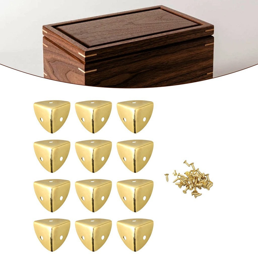 [Top] 12 CÁI Góc gỗ góc đồng sắt cổ có ốc vít