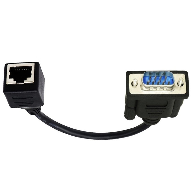 Pealike RJ45 sang RS232 DB9 9Pin Cổng Nam sang RJ45 Nữ CAT5 Ethernets Consoles Ethernets