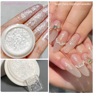 1 Hộp Gương Làm Móng Tay Cao Kim Sa Lấp Lánh Móng Tay Gương Sáng Hyper Flash Sequin Móng Tay Nghệ Thuật DIY Trang Trí Móng Tay [Làm Đẹp]