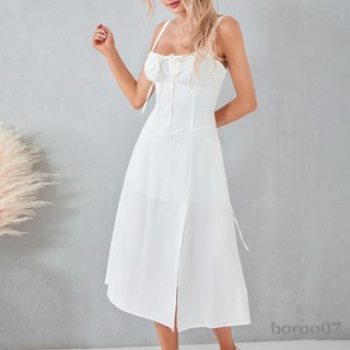 Phụ Nữ Không Tay Đầm Cắt Thấp Hoa Bustier Đảng Chữ A Cho Cocktail Đi Biển Dạo Phố Quần Áo Mùa Hè