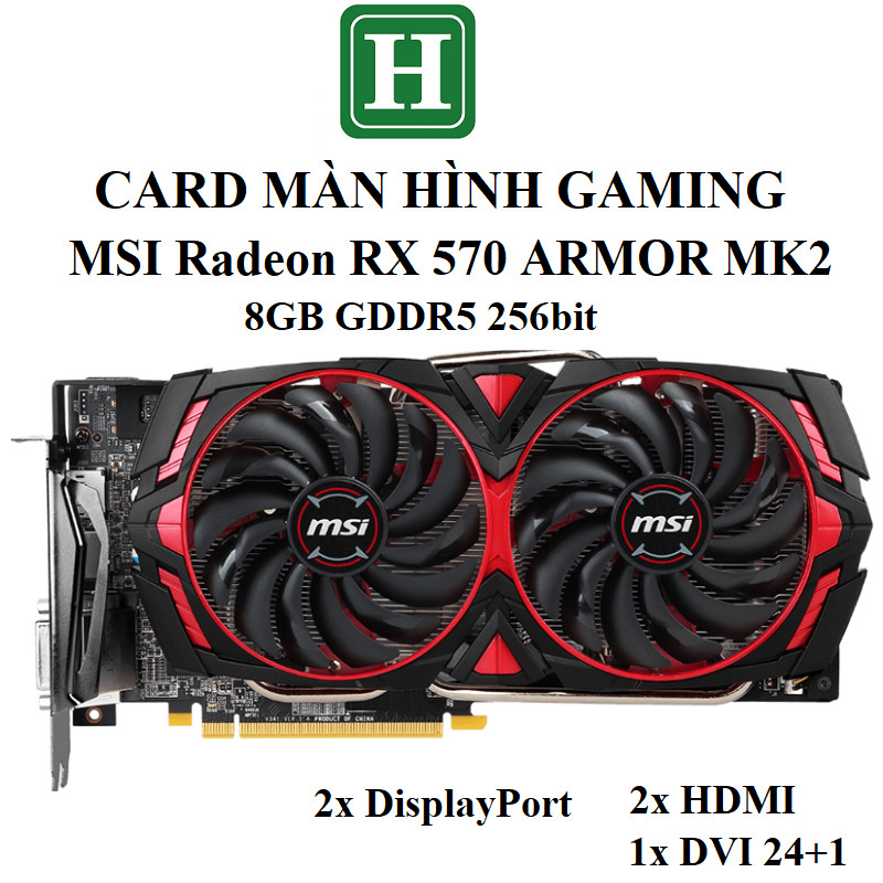 MSI Radeon RX 570 ARMOR 8G 味わう グラフィックスボード