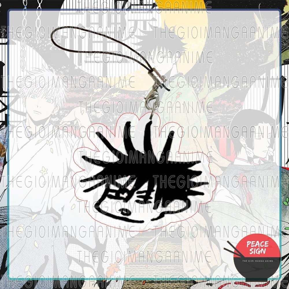 Móc dây treo điện thoại JUJUTSU KAISEN ver NGÁO in hình Chú thuật hồi chiến anime mica acrylic móc khóa dễ thương