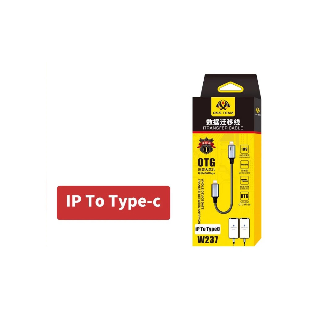 Cáp phục hồi dữ liệu OSS W237 cho dữ liệu iPhone Dữ liệu dẫn hướng đường truyền tốc độ cao cho IPHONE TO Micro iP TO iP iP TO TYPE-C