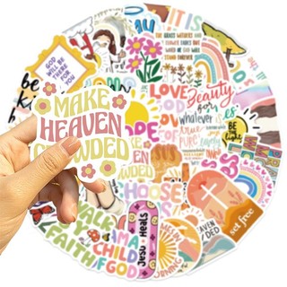 Bộ 50 Chúa Giêsu Kitô Dán Nhiều Màu Sắc Tiếng Anh Graffiti Đề Can Điện Thoại Laptop Hành Lý Nhật Ký DIY