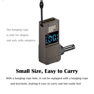 Bộ chuyển đổi WEAVELYF Type-C sang DC, Màn hình kỹ thuật số thông minh Bộ chuyển đổi USB-C sang DC, Đầu nối nguồn máy tính xách tay đa năng sạc nhanh PD 100W cho / / Dell