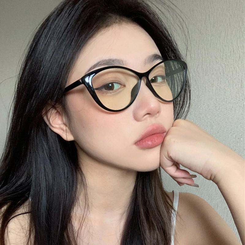 Kính cường lực cao dành cho nữ độc đáo Kính mắt chuyển màu cổ điển thời trang Mắt mèo
