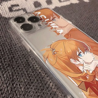 Ốp điện thoại Neon Genesis Evangelion QYJS tương thích với iPhone 16 15 14 13 Pro Max 12 PRO 11 7 8 Plus 14 15 16 PLUS X XS XR XSMAX, ốp mềm trong suốt bảo vệ K42G