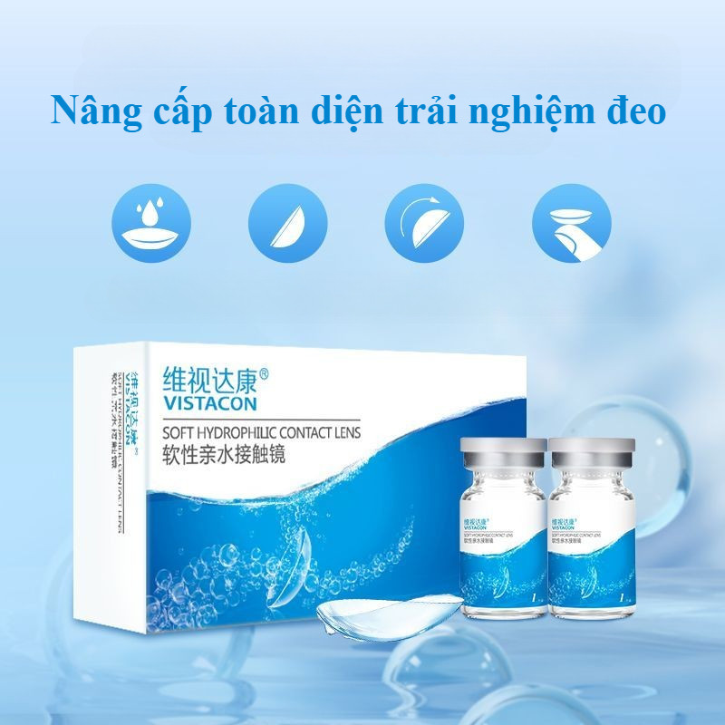 [Sử dụng 12 tháng] [Độ 0-12,00] Kính áp tròng không màu phong cách Hàn Quốc 14.0