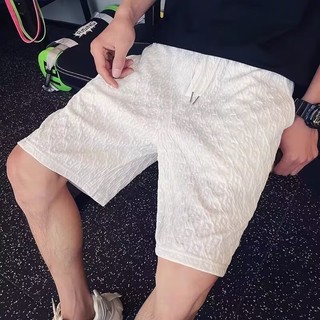 Quần short nam DICHUANGZHE, mỏng, thiết kế họa tiết, dáng rộng và đa năng để mặc thể thao, quần năm phần tư