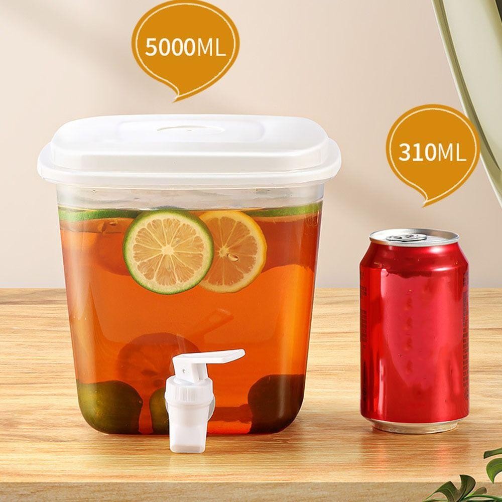 AWNGD Tủ lạnh ấm siêu tốc nước lạnh, vòi chanh, bình đựng nước ép gia đình có nắp, hộp đựng đồ uống