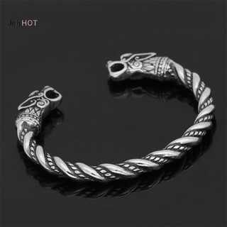 Vòng Đeo Tay Khắc Hình Rồng Bằng Thép Không Gỉ Phong Cách Viking Thời Trang Dành Cho Nam