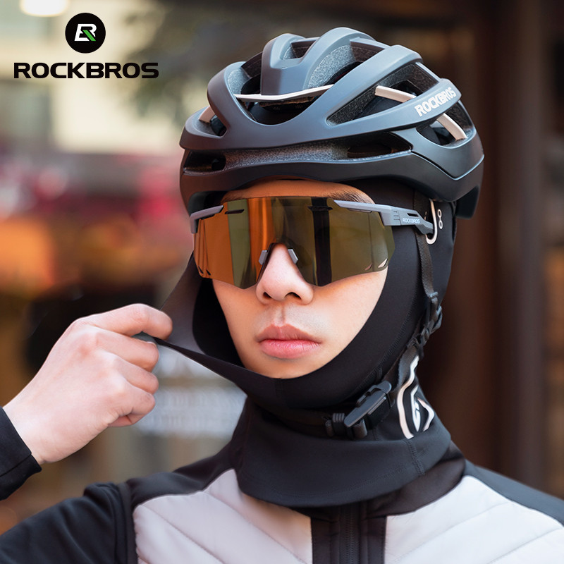 ROCKBROS Mặt nạ đi xe đạp thoáng khí nhiệt chống gió Thiết kế chống trượt Cổng kính mắt cho xe đạp xe máy (Unisex)​