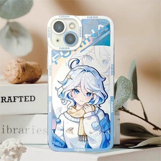Ốp Điện Thoại Cho IPhone 14 Pro 15 Plus 13 12 11 Pro Max Mini X XS XR 6 6S 7 8 Plus SE 2020 Ốp Lưng Genshin Impact Furina Silicon Mềm Anime Hoạt Hình Vỏ Điện Thoại