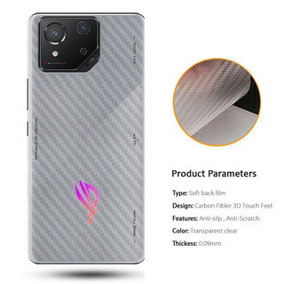 Phim Bảo Vệ Sợi Carbon Cho ASUS ROG Điện Thoại 8 Pro 7 6 6D 5 Ultimate 5s Pro 3 2 Zenfone 10 9 8 Lật Phía Sau Phim Bảo Vệ Màn Hình Miếng Dán