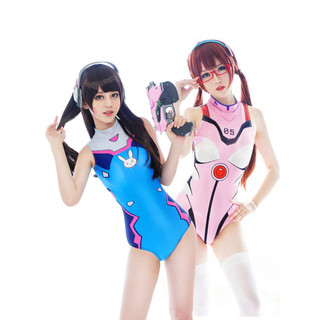 Overwatch Song Hana cosplay Đồ Bơi Nữ DVA Đồ Bơi Jumpsuit Ayanami Rei Asuka Chết Hồ Chứa Nước
