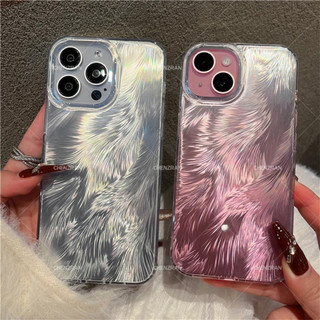 Ốp điện thoại màu vàng Foxtail gradient sang trọng cho iPhone15 14 13 12 11 Pro Max Vỏ bảo vệ camera chống sốc Vỏ cứng