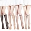 TOPTOOLCX Tất Dài, Tất Đầu Gối Nữ Siêu Mỏng Co Giãn, Nylon Trong Suốt Chất Lượng Cao Mùa Hè Lụa Bé Gái