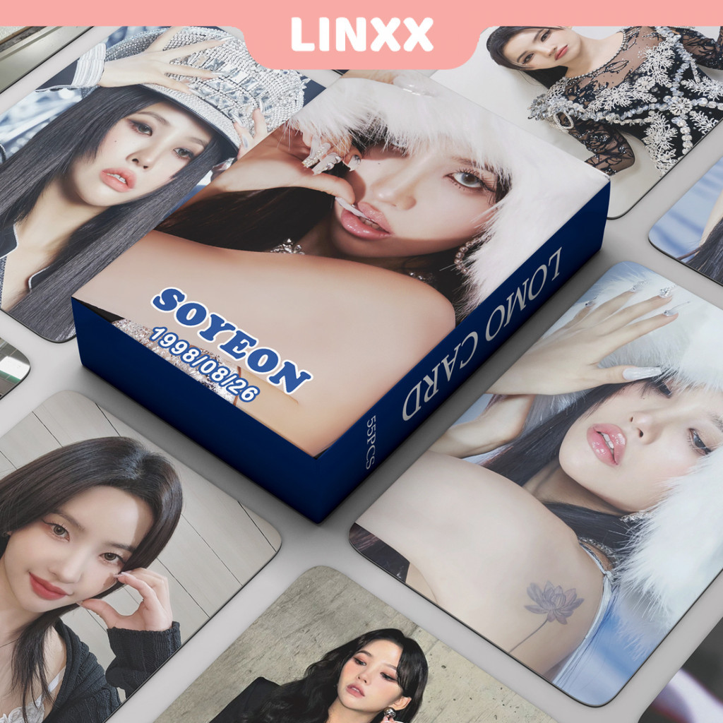 Linxx 55 Chiếc (G) I-DLE SOYEON Album Lomo Card Kpop Photocards Bưu Thiếp Series