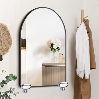 Mini Tròn Hợp Kim Kẽm Treo Tường Gương Cố Định Kẹp Phòng Khách Kính Giữ Khóa Nhà Di Động Không Khung Gương Gắn Giá Đỡ