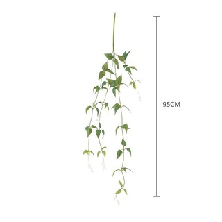 Cành lá rủ 3 nhánh trang trí  dài 85 cm CEVERIA chất liệu nhựa và lụa.