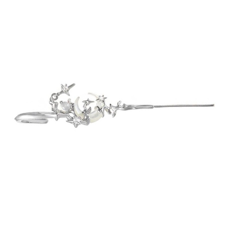 Vic Star Moon Bông Tai Kim Cương Auricles Loại Kẹp Tai Bông Tai Sáng Tạo Cho Nữ
