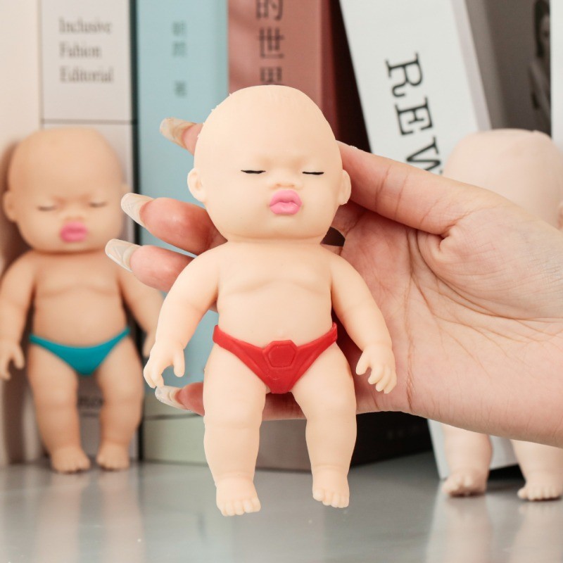 [Đặc sắc] Búp bê ép người lớn - Mềm mại, Phim hoạt hình, Chống căng thẳng, Chống thấm nước - Đồ chơi giải nén - Bóng căng thẳng mặt Pinch - Đồ chơi búp bê thông hơi - Quà sinh nhật cho trẻ em