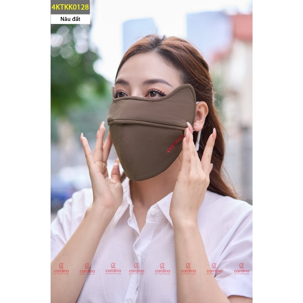Khẩu trang CARDINA làm mát chống tia UV lõi bông hoạt tính lọc không khí ô nhiễm 4KTKK01