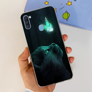 Dành Cho Samsung Galaxy A11 Vỏ A 11 SM-A115F Ốp Điện Thoại Phi Hành Gia Đáng Yêu Không Gian Mỏng Mềm Trong Suốt Cho Samsung A11 M11 Vỏ