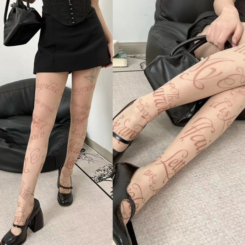 VIC Sheer Quần Vô Hình Quần Eo Quần Vintage Đùi Vớ