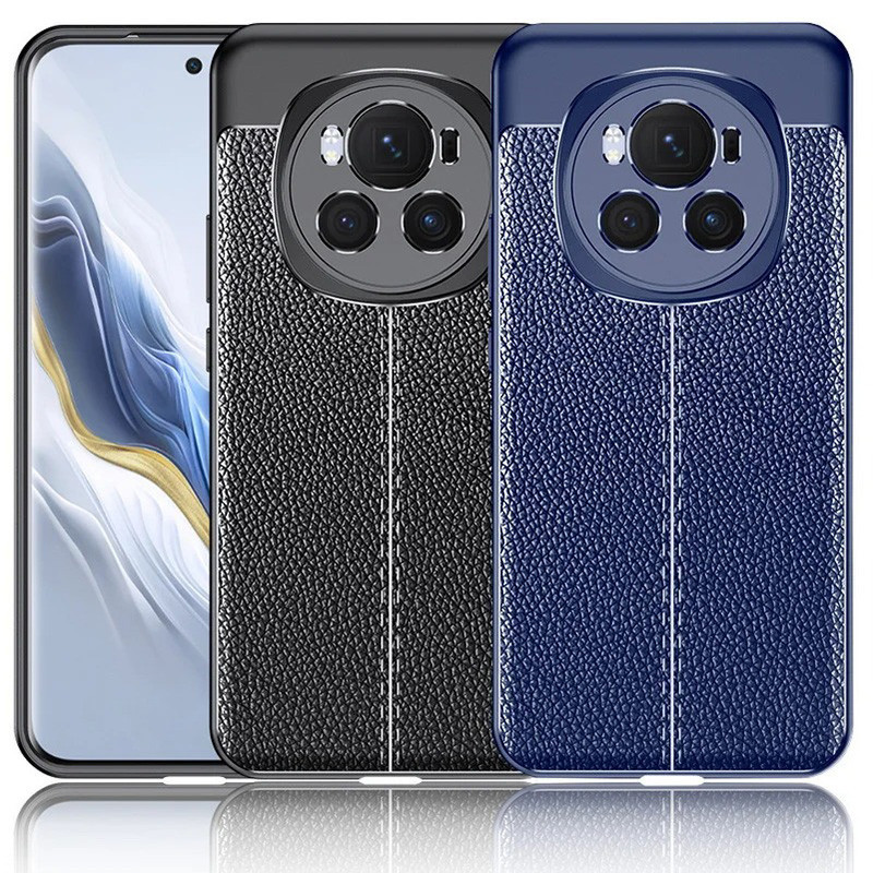 Ốp lưng TPU mỏng họa tiết da cho Honor Magic 6/6 Pro/5/5 Pro, chống trầy xước, chống sốc
