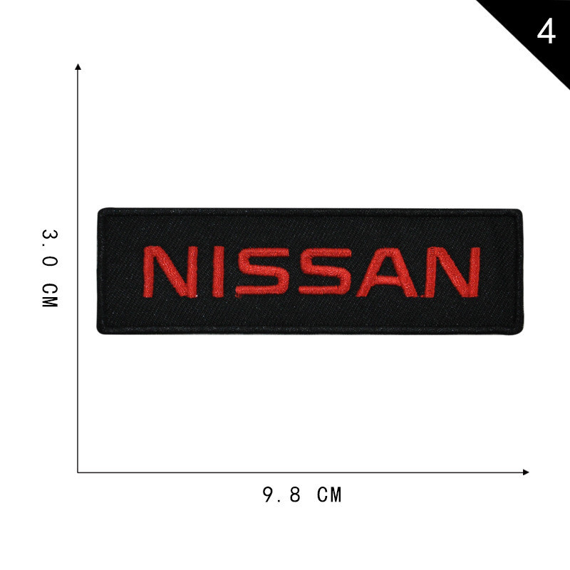 Thương hiệu Logo Xe Thêu Quần Áo Nhãn Bmw Honda Nissan Quốc Huy Phụ Kiện Sắt Trên Miếng Dán Cho Túi