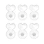 Yoo 6 Chiếc Acrylic Lớn Studs Lưng Đa Năng Earlobe Hỗ Trợ Phong Cách Có Thể Điều Chỉnh Bông Tai Nâng Tai Phụ Kiện C