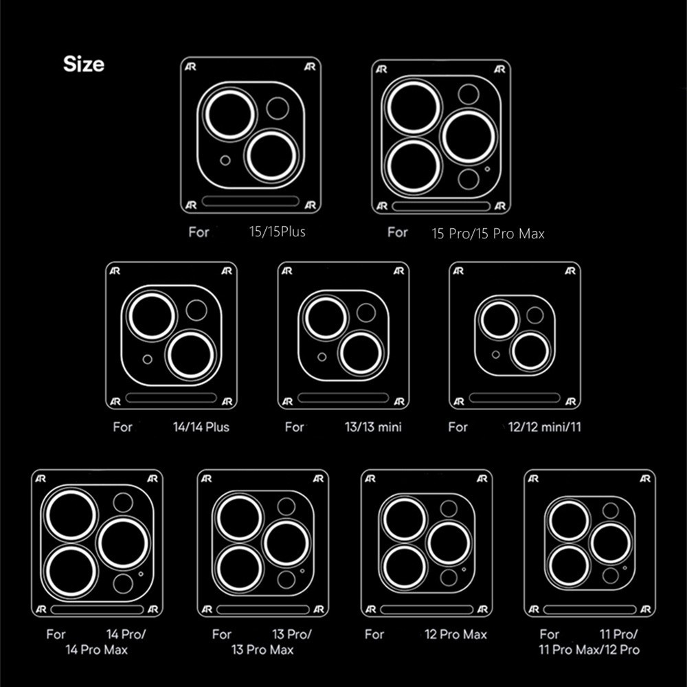 Long Lanh Kim Cương Bảo Vệ Ống Kính Camera Cho iPhone 17 Pro Max 17 Air 16 Plus 15 14 13 12 11 Kính Bảo Vệ Phim