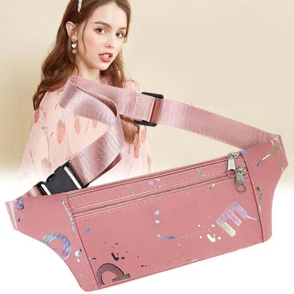 Túi đeo chéo ngực HWAIDY, Túi đeo thắt lưng dung tích lớn đa chức năng, Túi đeo chéo Nylon chống mài mòn thời trang dành cho nữ