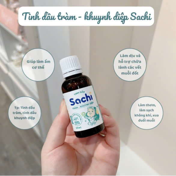 Tinh Dầu Tràm Khuynh Diệp Sachi Giúp Làm Ấm Cơ Thể, Đuổi Muỗi, Làm Dịu Các Vết Côn Trùng Cắn 30ml