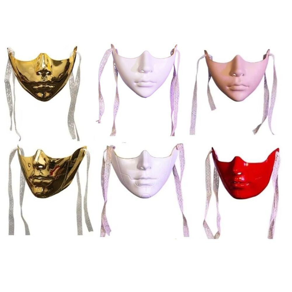 NORBORTO Nửa Mặt, Hóa Trang ABS Cosplay, Đạo Cụ Trang Phục Che Mặt Retro