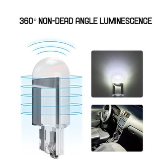 Lookshow 2 Chiếc T10 W5W Kính COB LED Bóng Đèn Ô Tô Cạnh Biển Số Đèn Mái Vòm D9I2