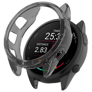 Dành Cho Garmin Forerunner 165 265 2 Dây Nhựa Trong Suốt + Vỏ TPU Mềm Dây Đeo Có Thể Điều Chỉnh