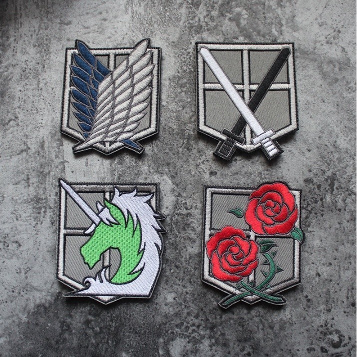 Patch Attack on Titan dán quần áo_ba lô_túi xách _tactical