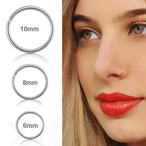 1 Khuyên Mũi Tròn Bằng Thép Không Gỉ 0.8mm Phong Cách Mới
