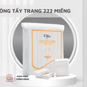 Bông Tẩy Trang 222 Miếng, Cotton Pads 3 Lớp Mềm Mịn, Thấm Hút Tốt, Dùng Cho Tẩy Trang – Skincare – Trang Điểm