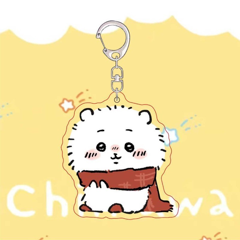 Chiikawa Móc Chìa Khóa acrylic Hình Nhân Vật anime hachiware usagi rakko momonga Dễ Thương