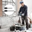 Máy trộn máy khoan AMBU, Mái chèo trộn nhựa Epoxy màu đen 16,5CM, Máy trộn sơn di động ABS 22CM Máy khuấy đính kèm công nhân